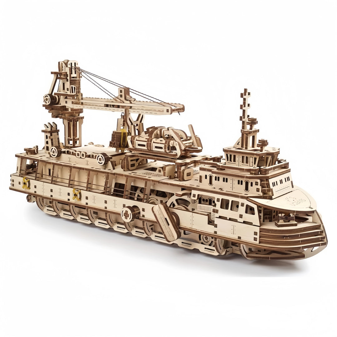 Research Vessel Mechanical Model Kit Ugears