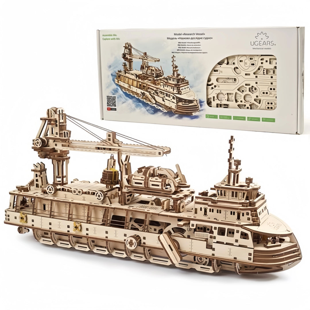 Research Vessel Mechanical Model Kit Ugears