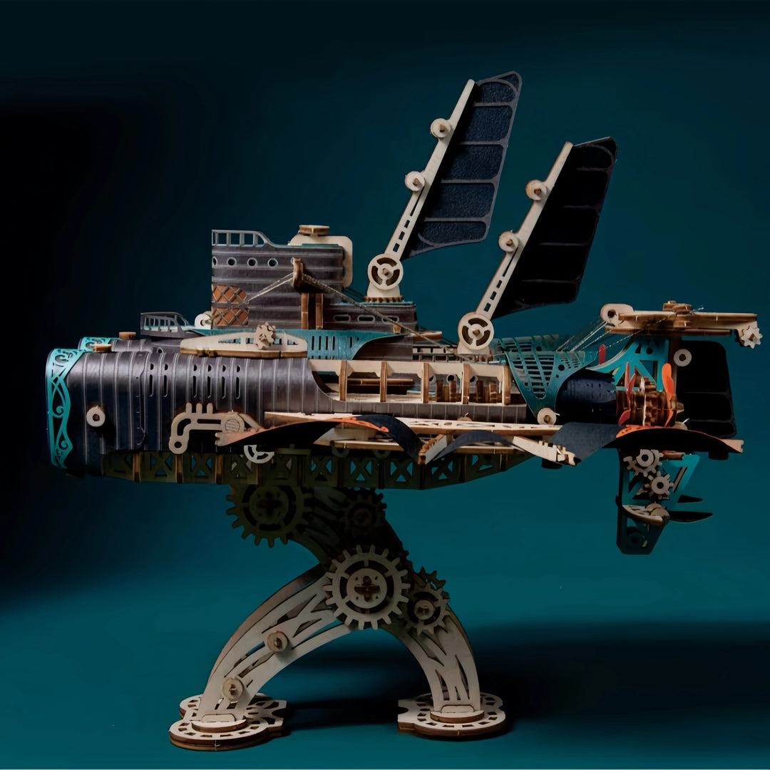 Ugeargeek Wooden Handcrafted Undersea Masterpiece Grey