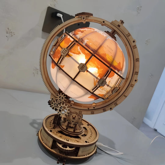 Luminous Globe 3D Wooden Puzzle ST003