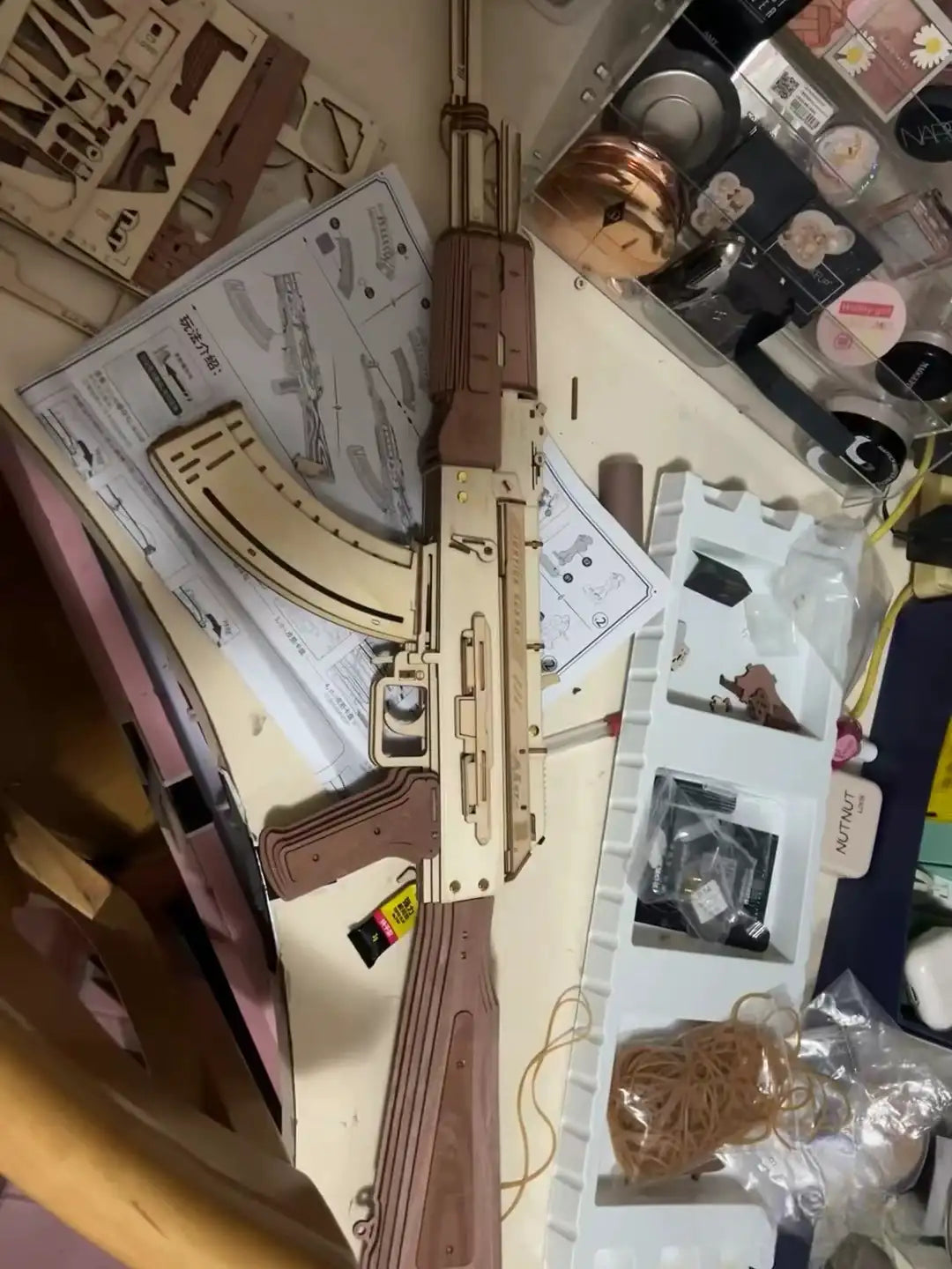AK-47 Assault Rifle Toy Gun 3D Wooden Puzzle Rokr
