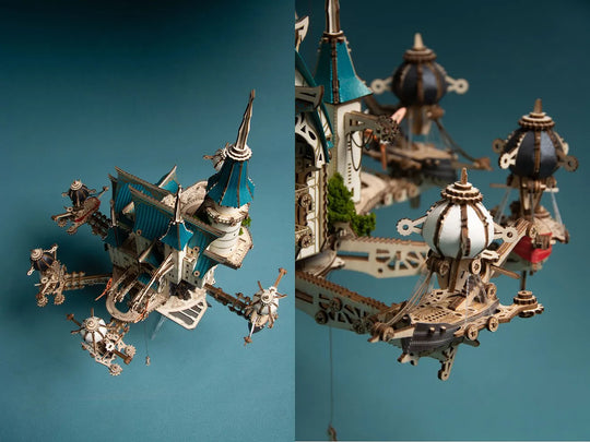 Ugeargeek Steampunk Sky City Hover Island