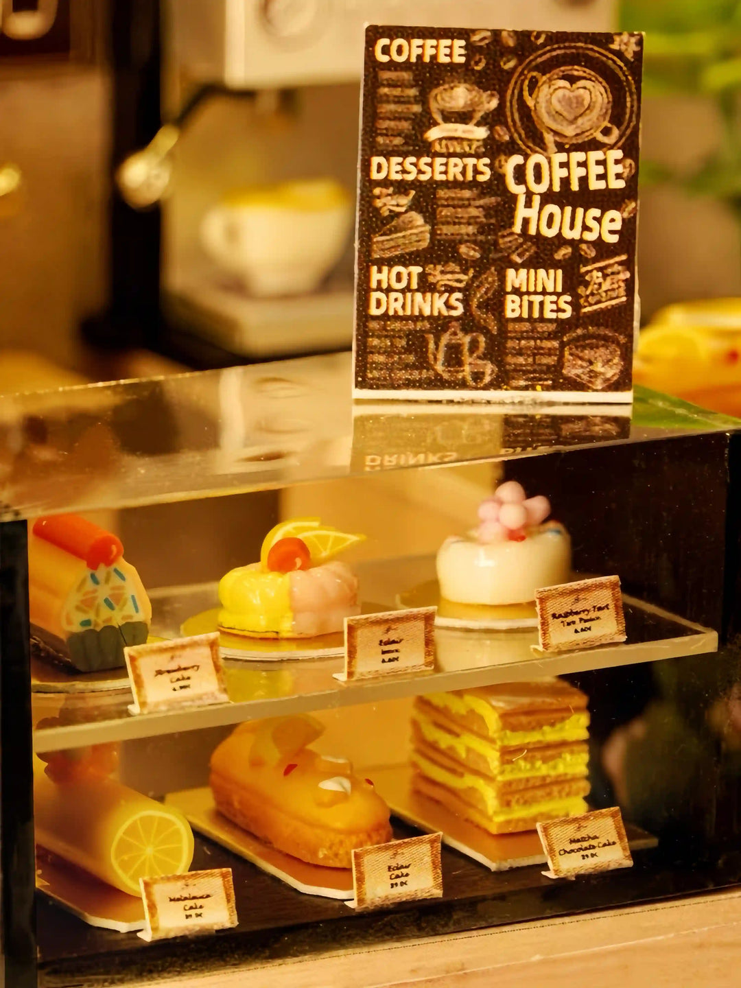 Coffee Shop Miniature Dollhouse Kit