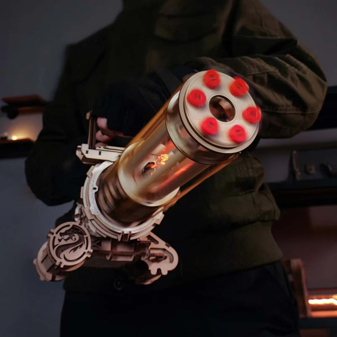 Ugeargeek Rotating-Barrel Machine Gun Toy