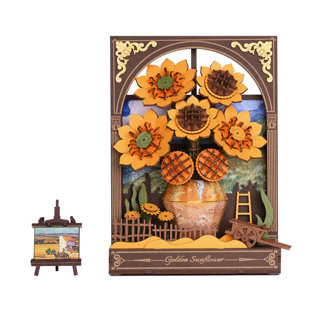 Ugeargeek Golden Sunflower Wall Art