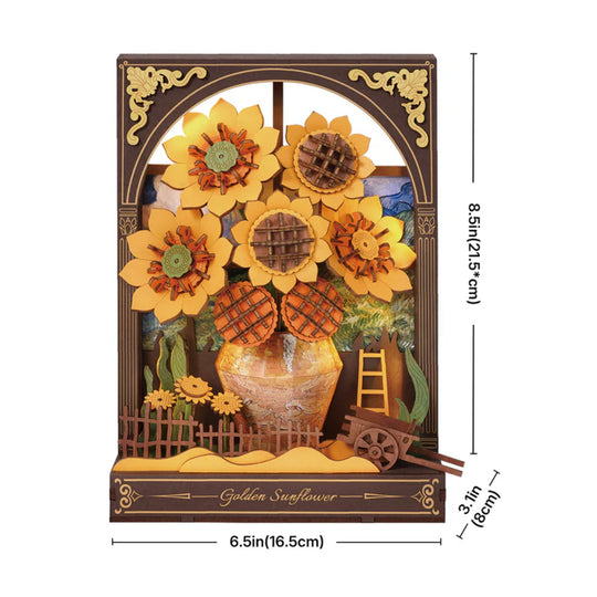 Ugeargeek Golden Sunflower Wall Art