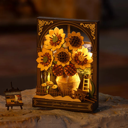 Ugeargeek Golden Sunflower Wall Art