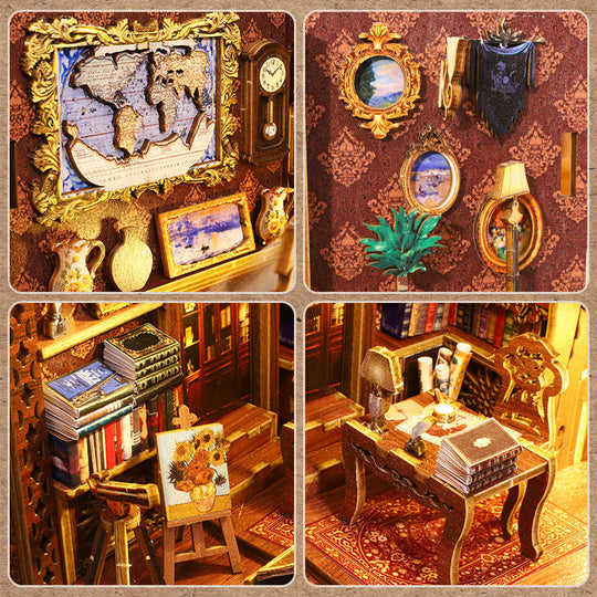 Bibliothèque de livres DIY Book Nook Ugeargeek