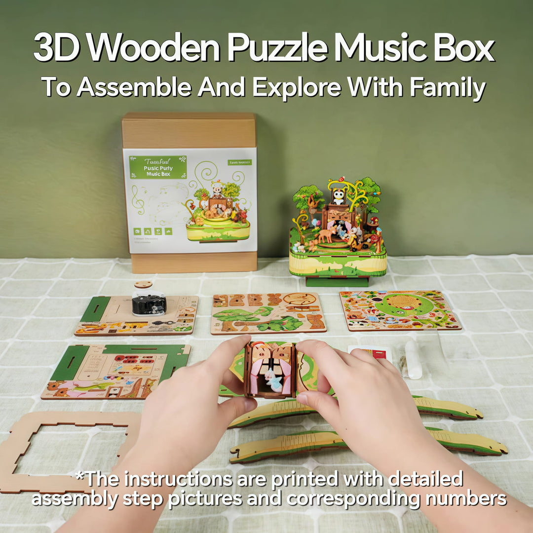 Ugeargeek Forest Party Rotating Music Box