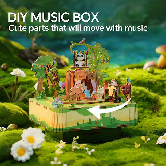 Ugeargeek Forest Party Rotating Music Box