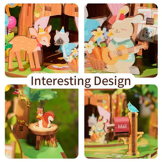 Ugeargeek Forest Party Rotating Music Box