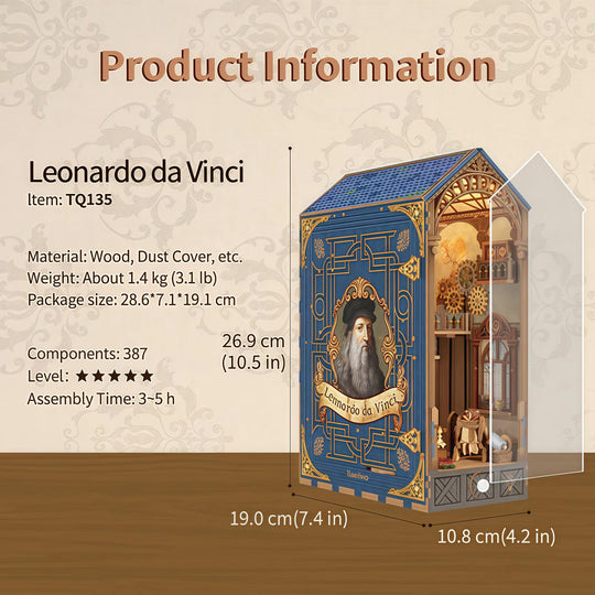 Ugeargeek Leonardo Da Vinci Book Nook