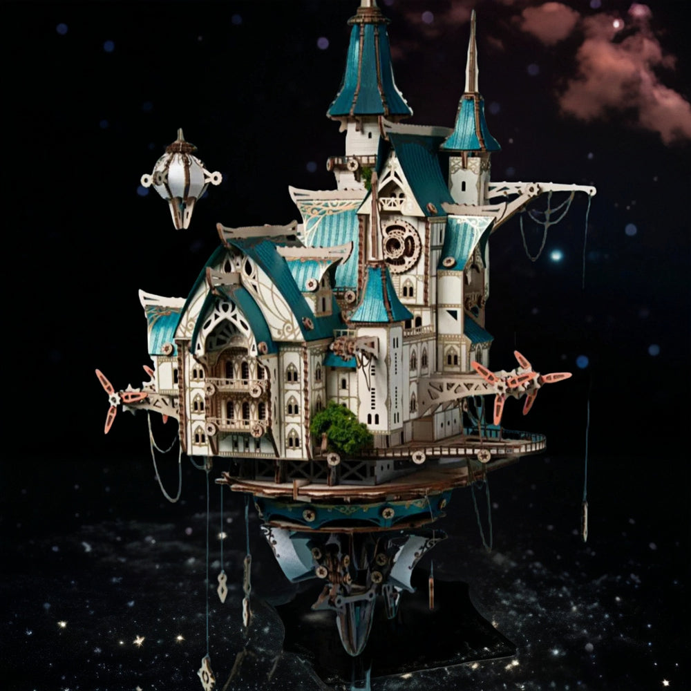 Ugeargeek Steampunk Sky City Hover Island