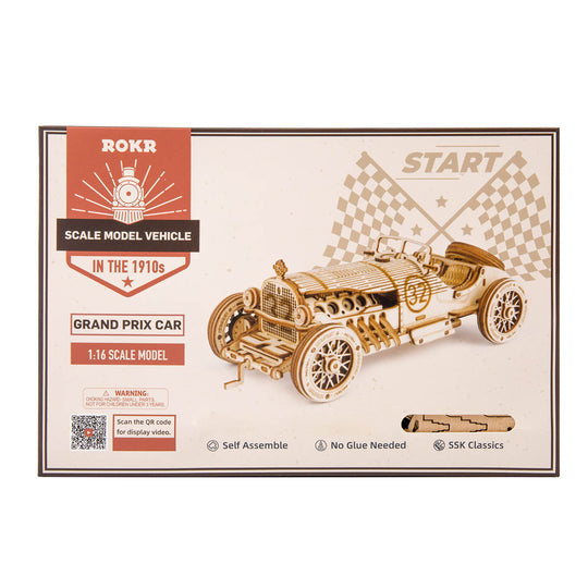 Grand Prix Car Scale Model 3D Wooden Puzzle MC401 Rokr