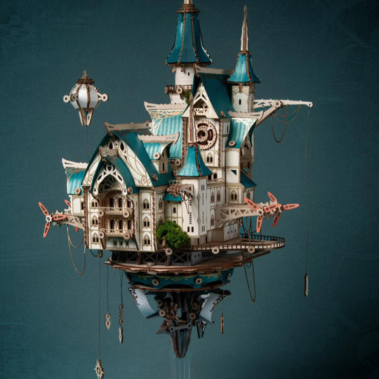 Ugeargeek Steampunk Sky City Hover Island