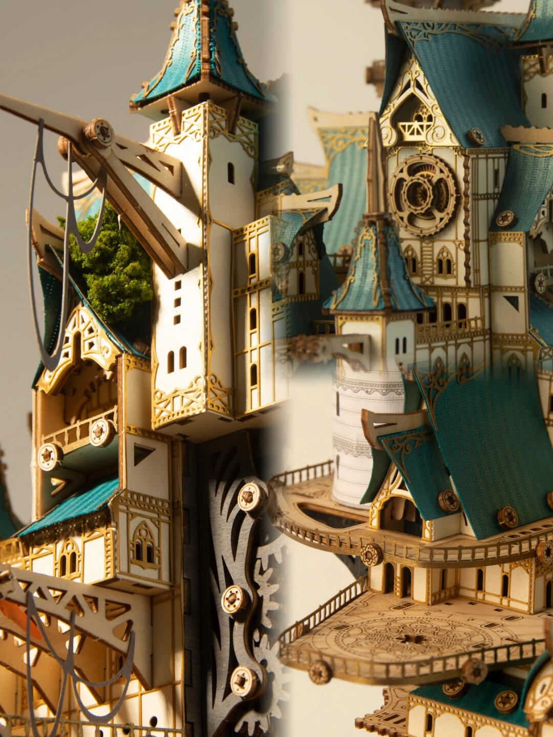 Ugeargeek Steampunk Sky City Hover Island