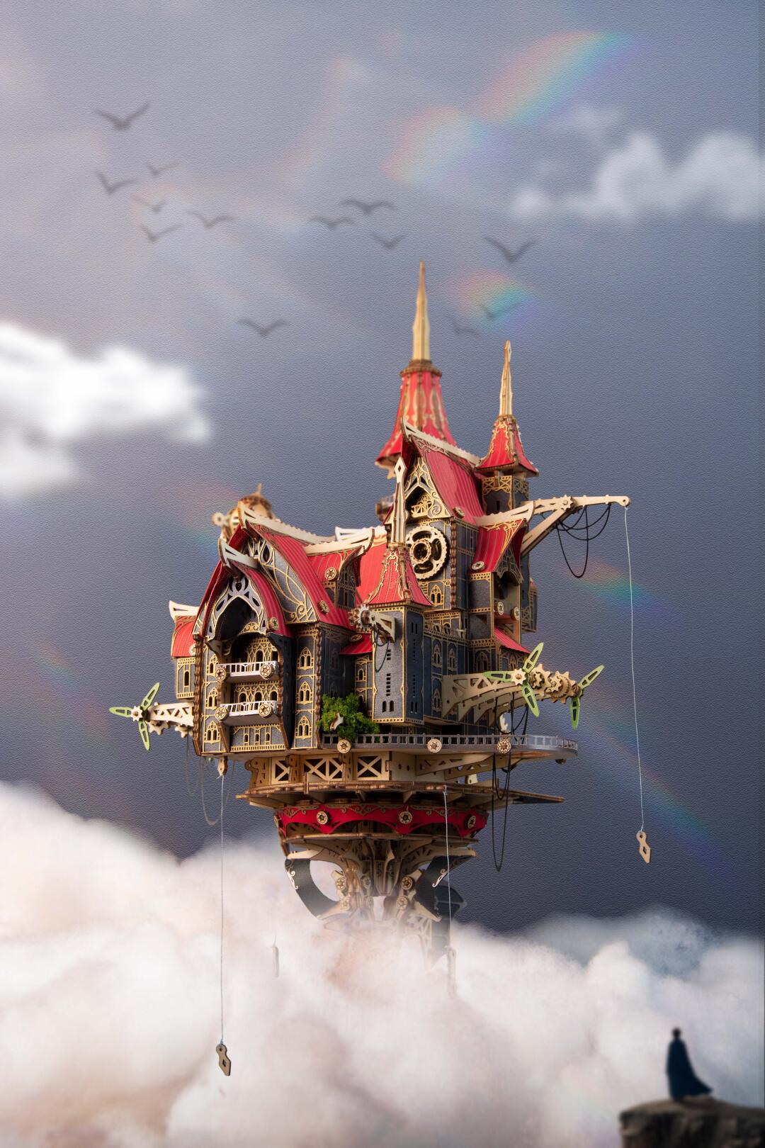 Ugeargeek Steampunk Sky City Hover Island