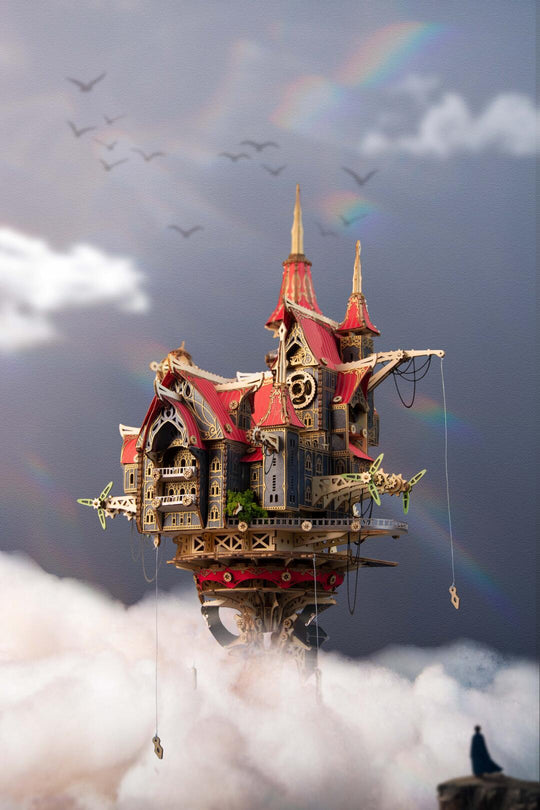 Ugeargeek Steampunk Sky City Hover Island