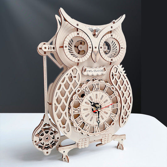 Reloj Búho Rompecabezas de Madera 3D Ugeargeek