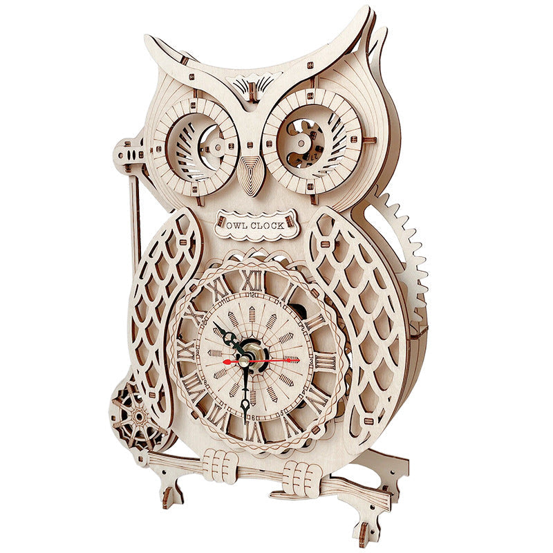 Reloj Búho Rompecabezas de Madera 3D Ugeargeek