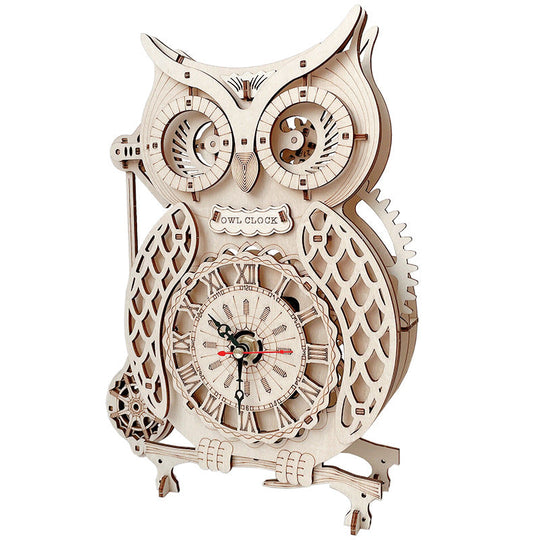 Reloj Búho Rompecabezas de Madera 3D Ugeargeek