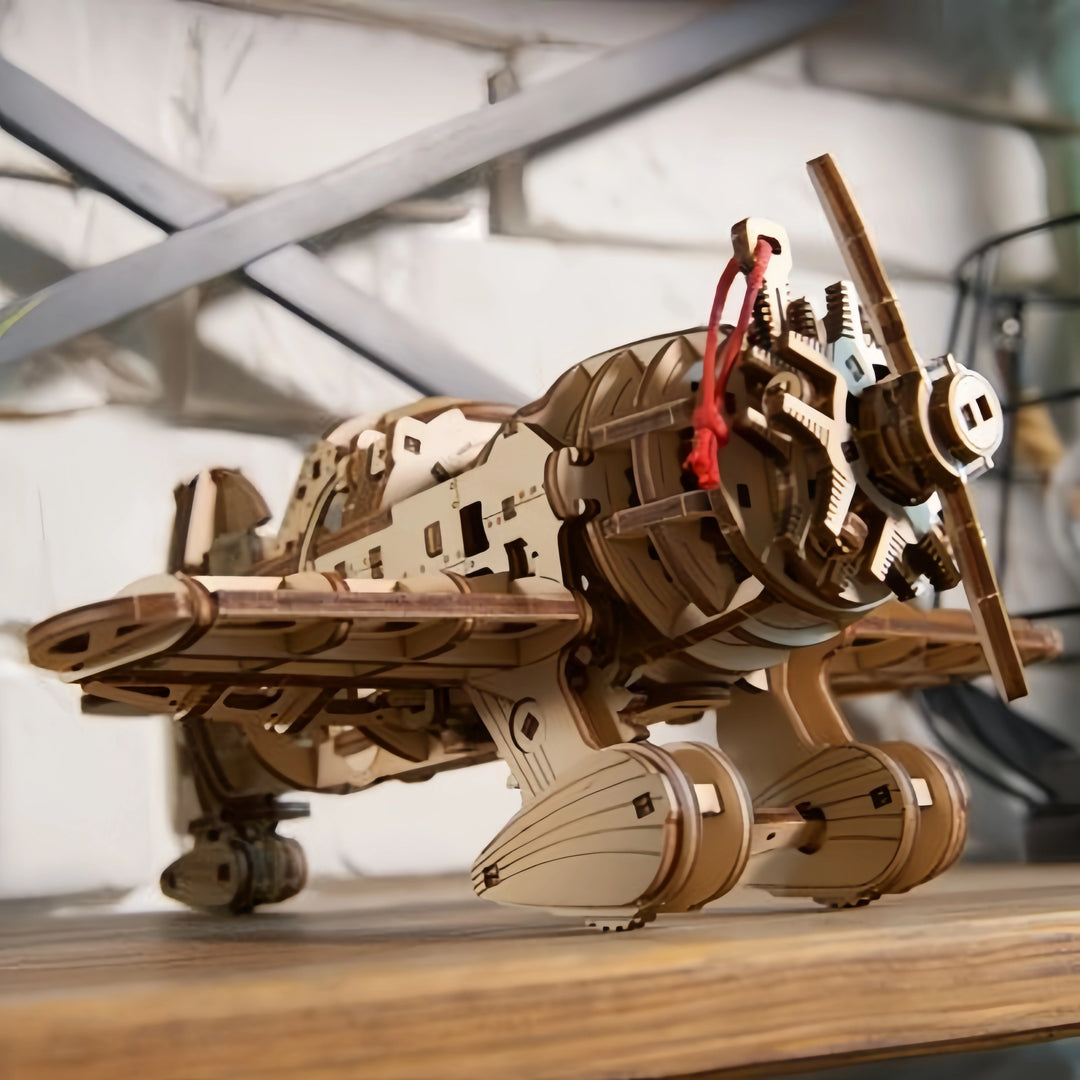 Mad Hornet Airplane model kit Ugears