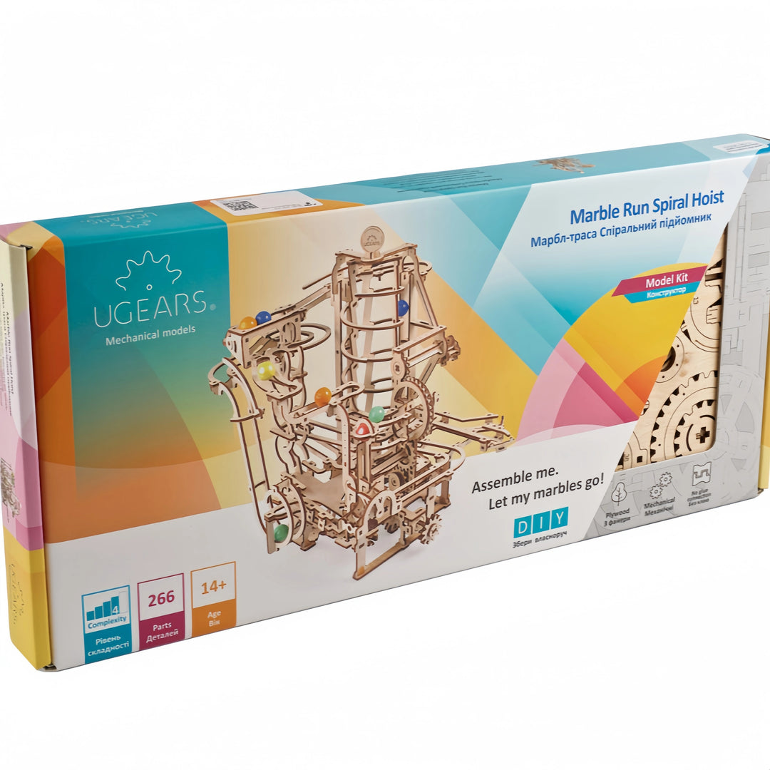 Marble Run Spiral Hoist - 4 Ugears