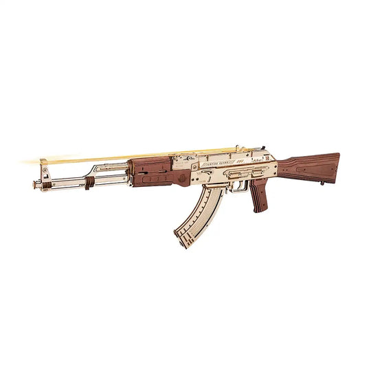 AK-47 Assault Rifle Toy Gun 3D Wooden Puzzle Rokr