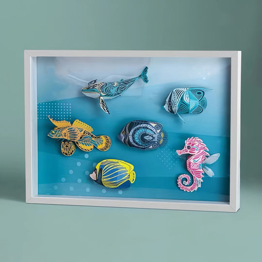 Ugeargeek Paper Craft Three-Dimensional Puzzle 3D Handmade Oceanography DIY