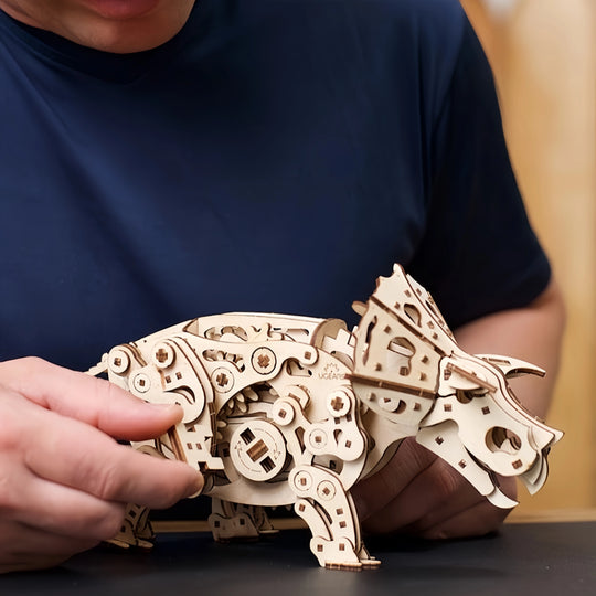 Triceratops Model Kit Ugears