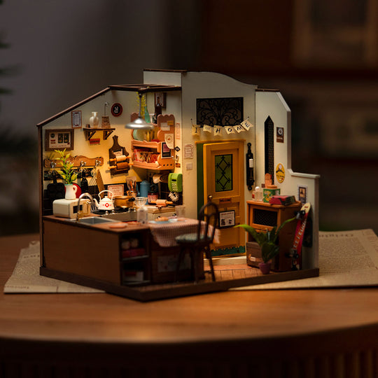 Cozy Kitchen DIY Miniature House Kit DG159 Rolife