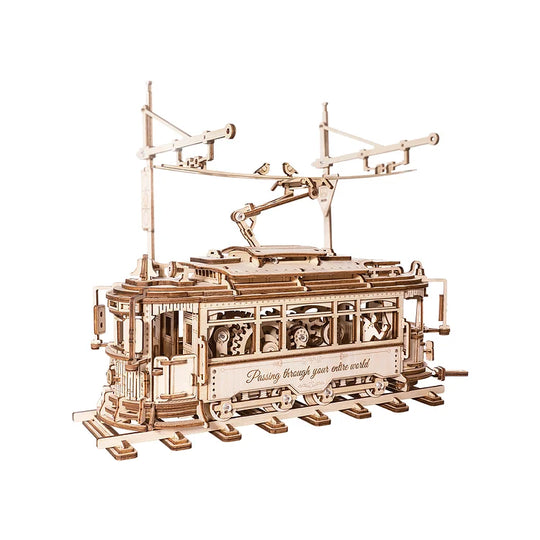 Classic City Tram 3D Wooden Puzzle LK801 Rokr