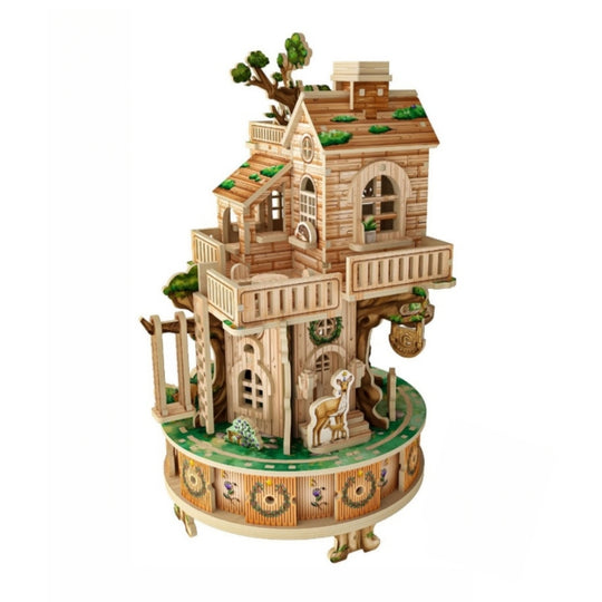 Ugeargeek Evergreen Forest Treehouse 3D Wooden Puzzle