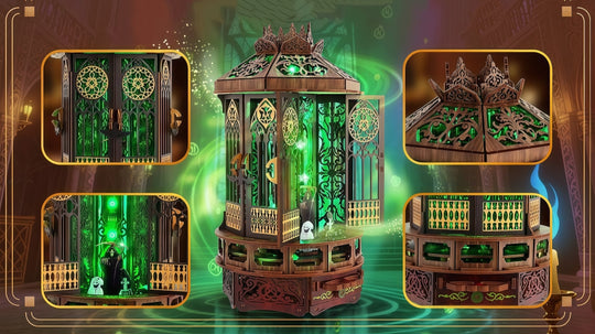 Ugeargeek Gothic Mystery Lantern 3D Wooden Puzzle