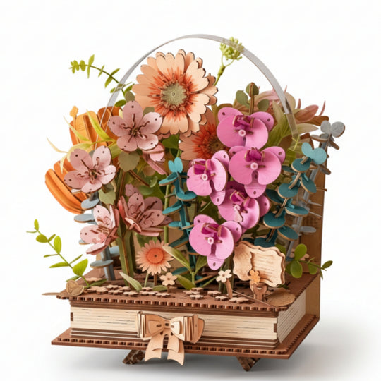 Ugeargeek 3D Wooden Flower Realm Puzzle Kit