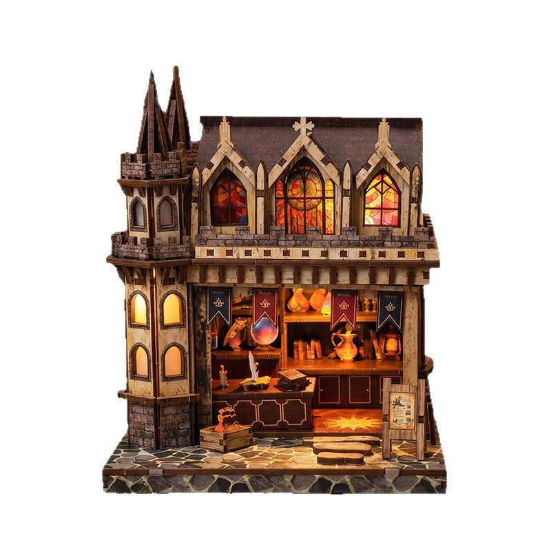 Ugeargeek Spire Magic Shop DIY Miniature House
