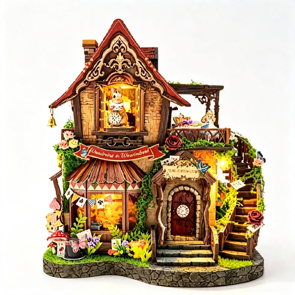 Ugeargeek Alice’s Enchanted Cottage 3D Wooden Puzzle