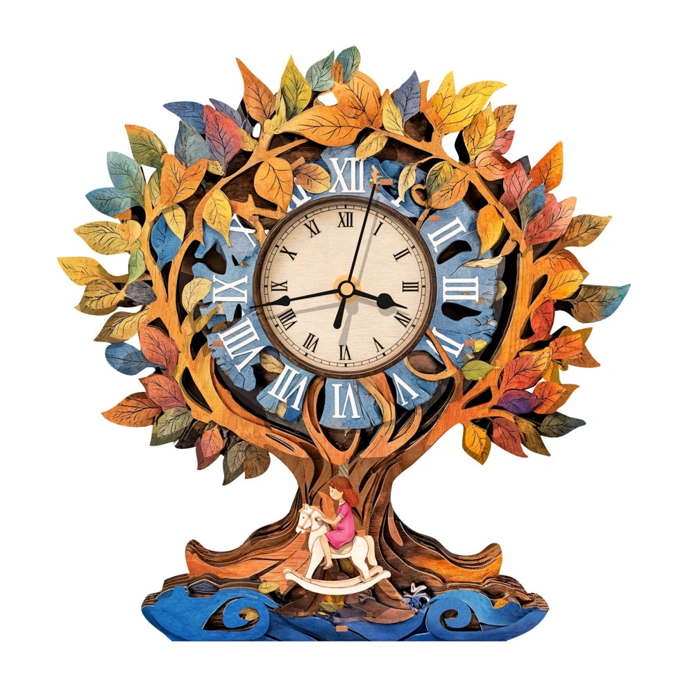 Ugeargeek Wooden Puzzle Wall Clock Series - Tree of Life