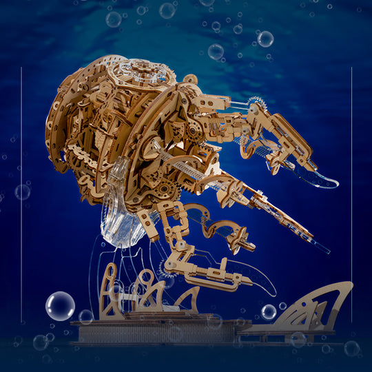 Ugeargeek Aurora Jellyfish 3D Wooden Puzzle