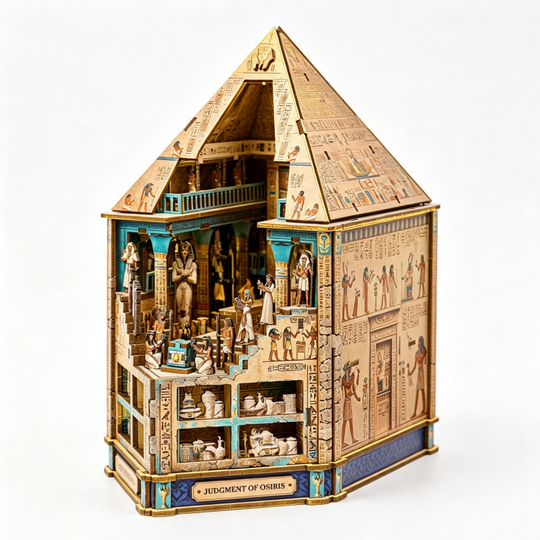 Hall of Eternity Wooden Miniature House Bookend
