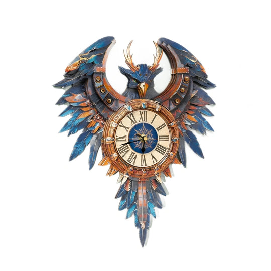 Ugeargeek Wooden Puzzle Wall Clock Series - Thunderbird