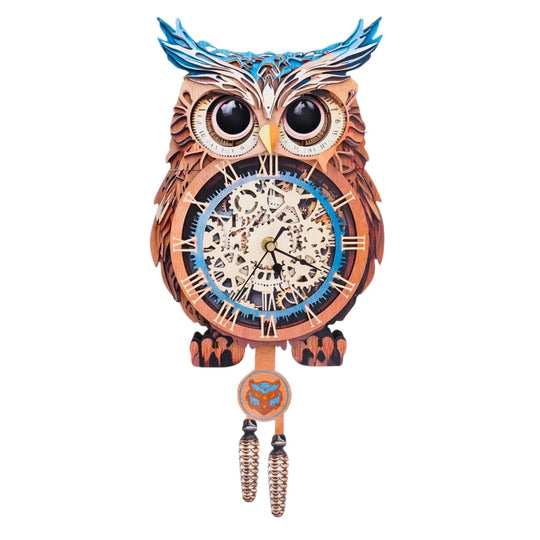 Ugeargeek Wooden Puzzle Wall Clock Series - Owl
