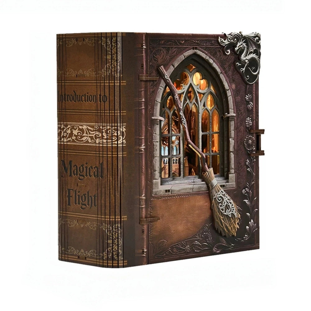 Ugeargeek Wizard Flying Academy Book Nook Kit