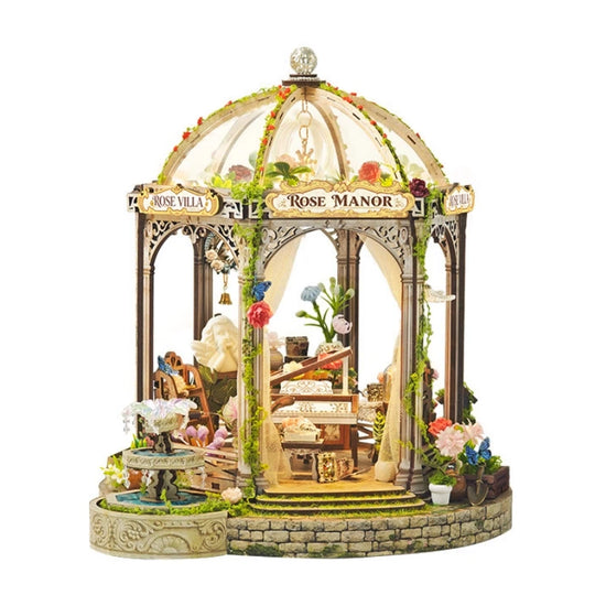 Ugeargeek Rose Gazebo Miniature Garden Kit