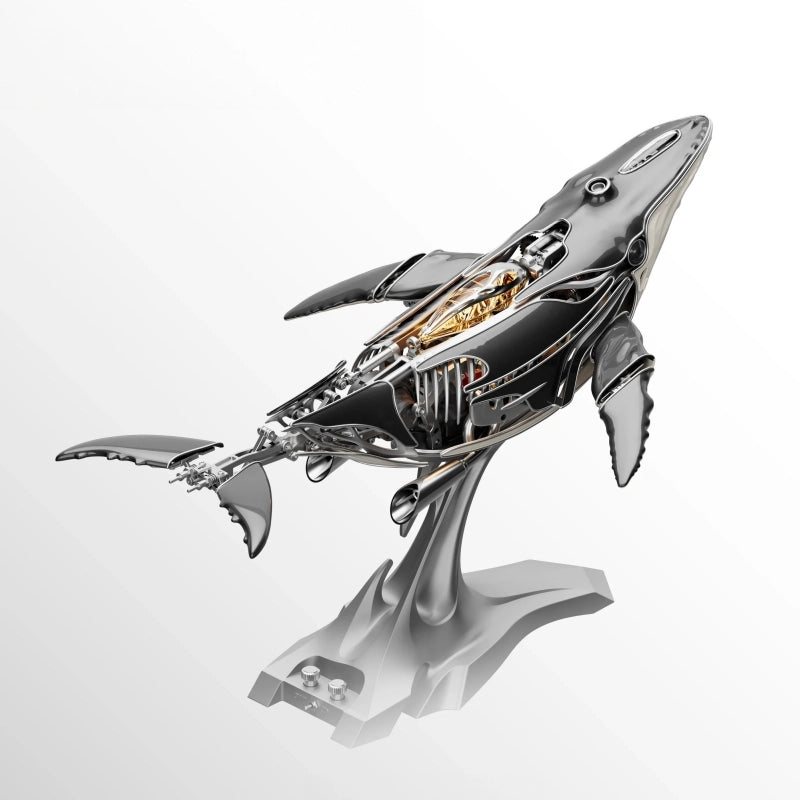 Mechanical Humpback Whale Premium Dynamic Bionic Artwork 3D Metal Model Kit