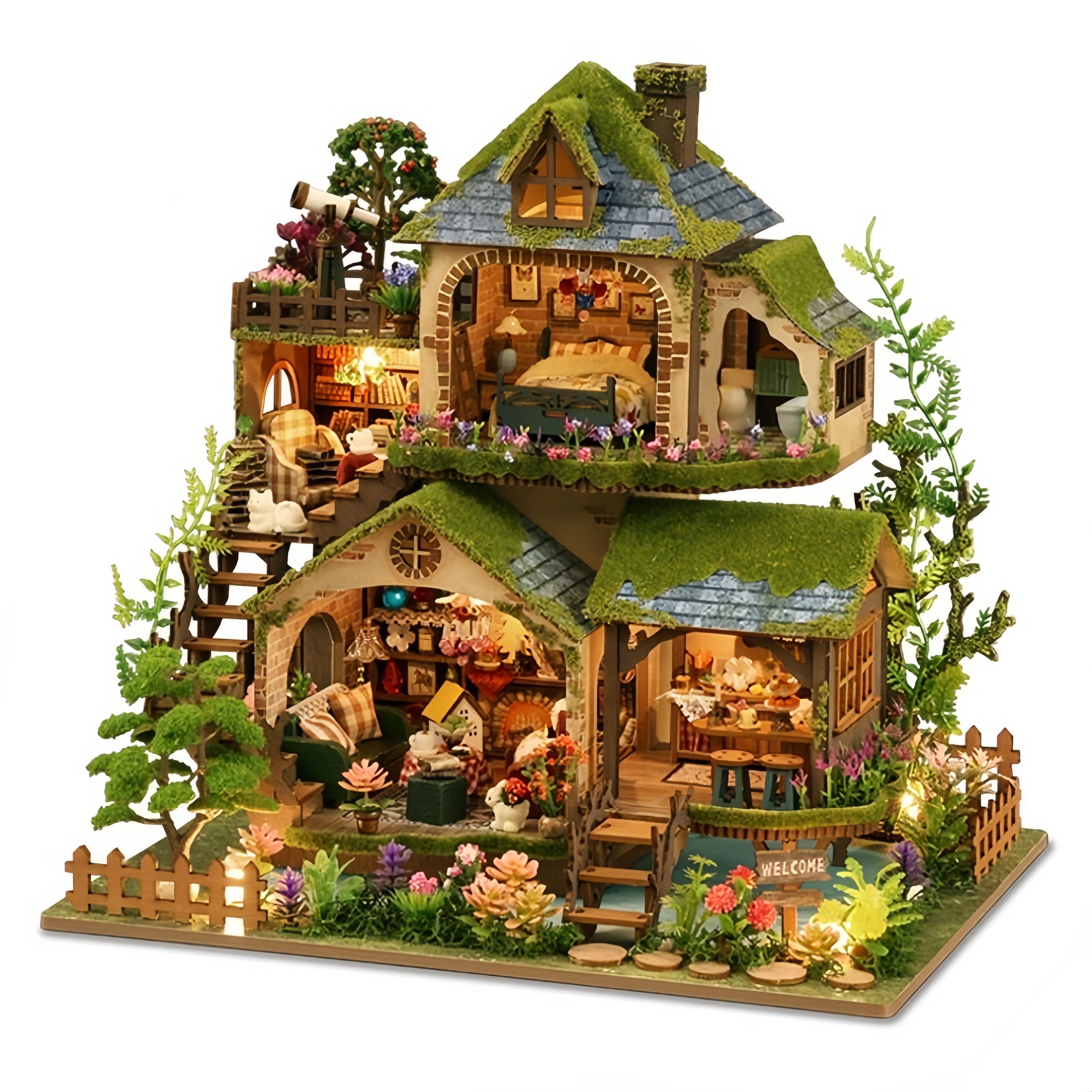 ゆうあ　ミニチュアハウス Ugeargeek Forest Adventure Miniature House