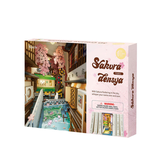 Sakura Densya DIY Book Nook Shelf Insert Kit TGB01 Rolife