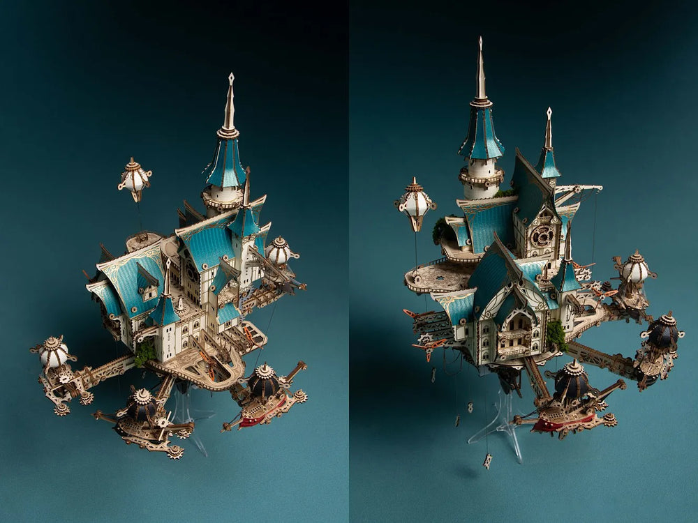 Ugeargeek Steampunk Sky City Hover Island