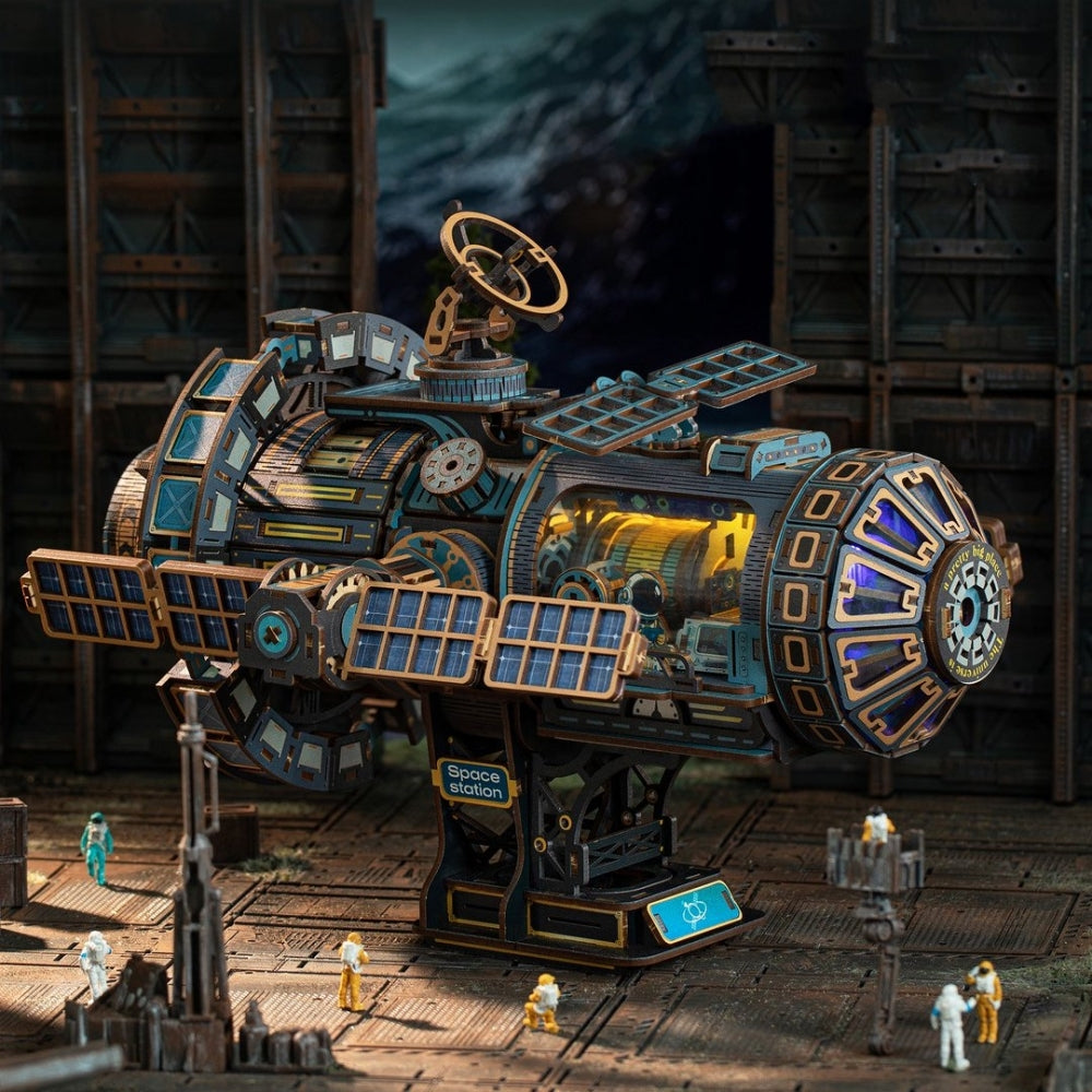 Ugeargeek The Celestial Prism Space Station 3D Wooden Puzzle Model Kit