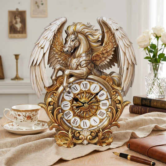 Ugeargeek Wooden Puzzle Wall Clock Series - Pegasus